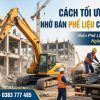 Cách tối ưu chi phí phá dỡ nhờ bán phế liệu công trình hiệu quả