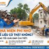 Phá dỡ nhà miễn phí nhờ thu hồi phế liệu có thật không? Giải đáp chi tiết