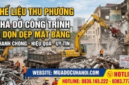Phá dỡ công trình và dọn dẹp mặt bằng nhanh chóng hiệu quả
